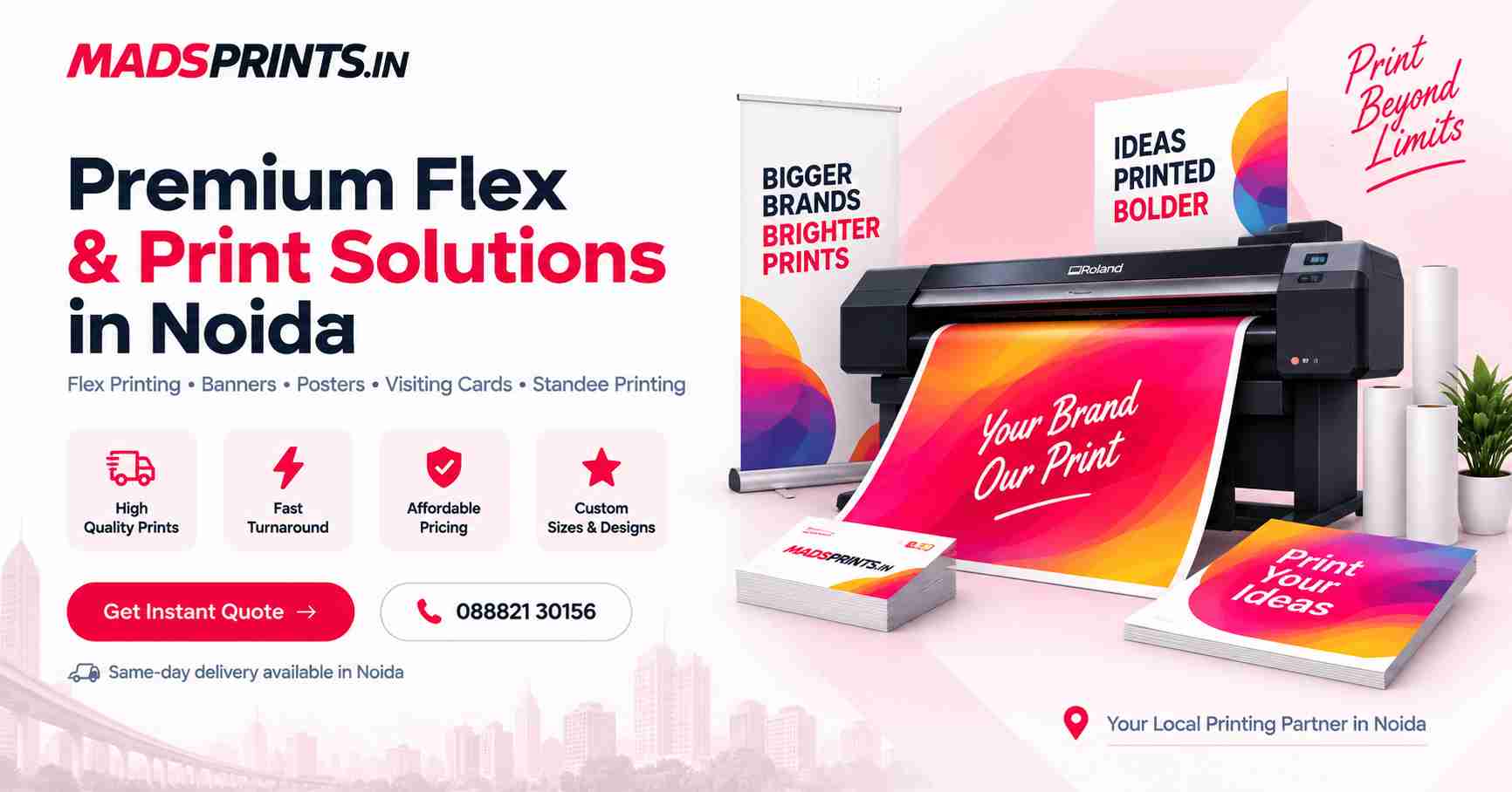 Same-Day Printing in Noida & Delhi NCR | MADS Prints